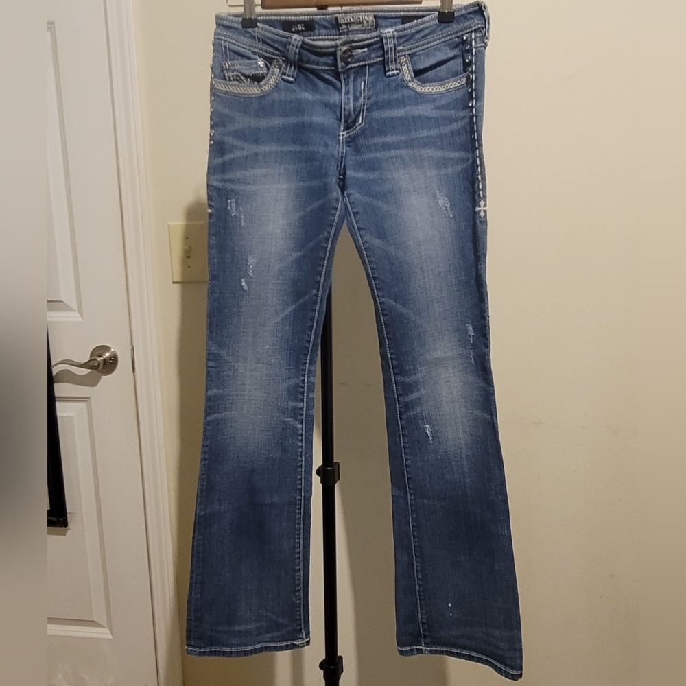 Rock Revival Jade Medium Wash Boot Cut Denim Jeans size 28